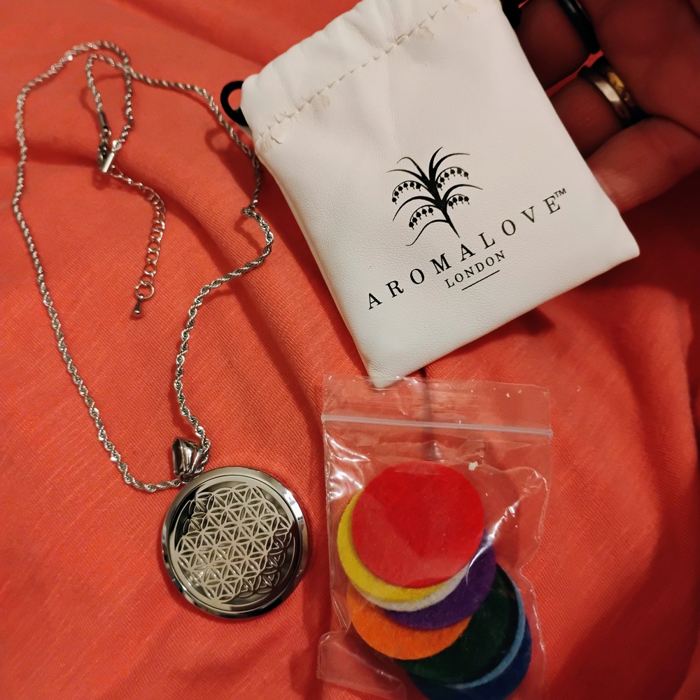 Silver Aromatherapy Necklace